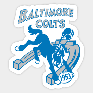 1953 Baltimore Colts - Replica T-Shirt Sticker